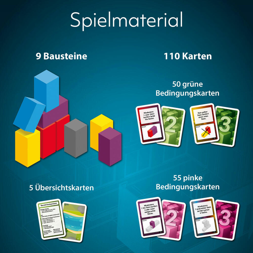 KOSMOS TowerBrix, Geschicklichkeitsspiel, Familienspiel, Gesellschaftsspiel, ab 10 Jahren, 684228