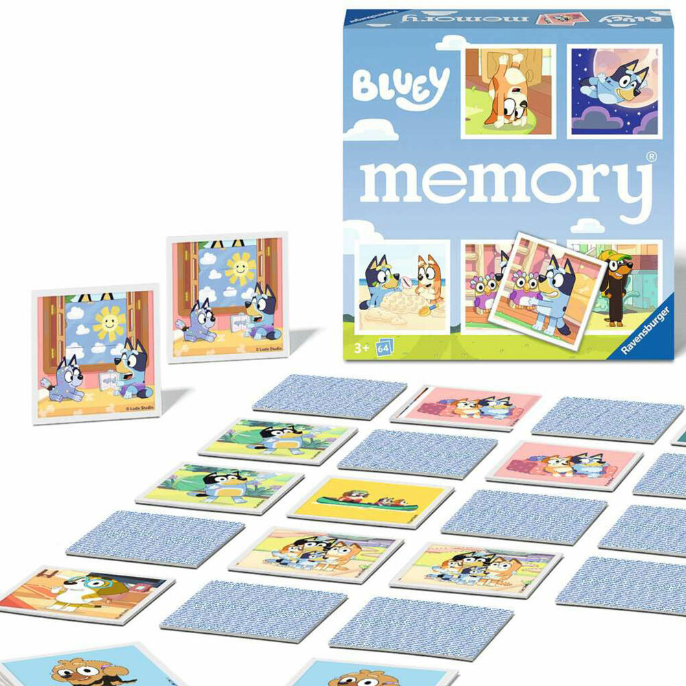 Ravensburger game memory Bluey, memo game, laying game, memory game, 22646