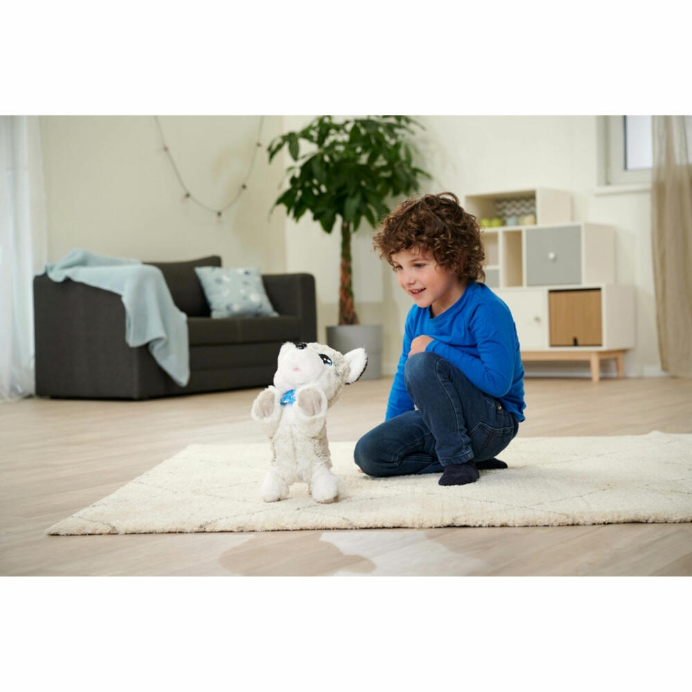Simba ChiChi Love Happy Husky, electronic cuddly toy, plush dog, dog with function, toy, 105890050