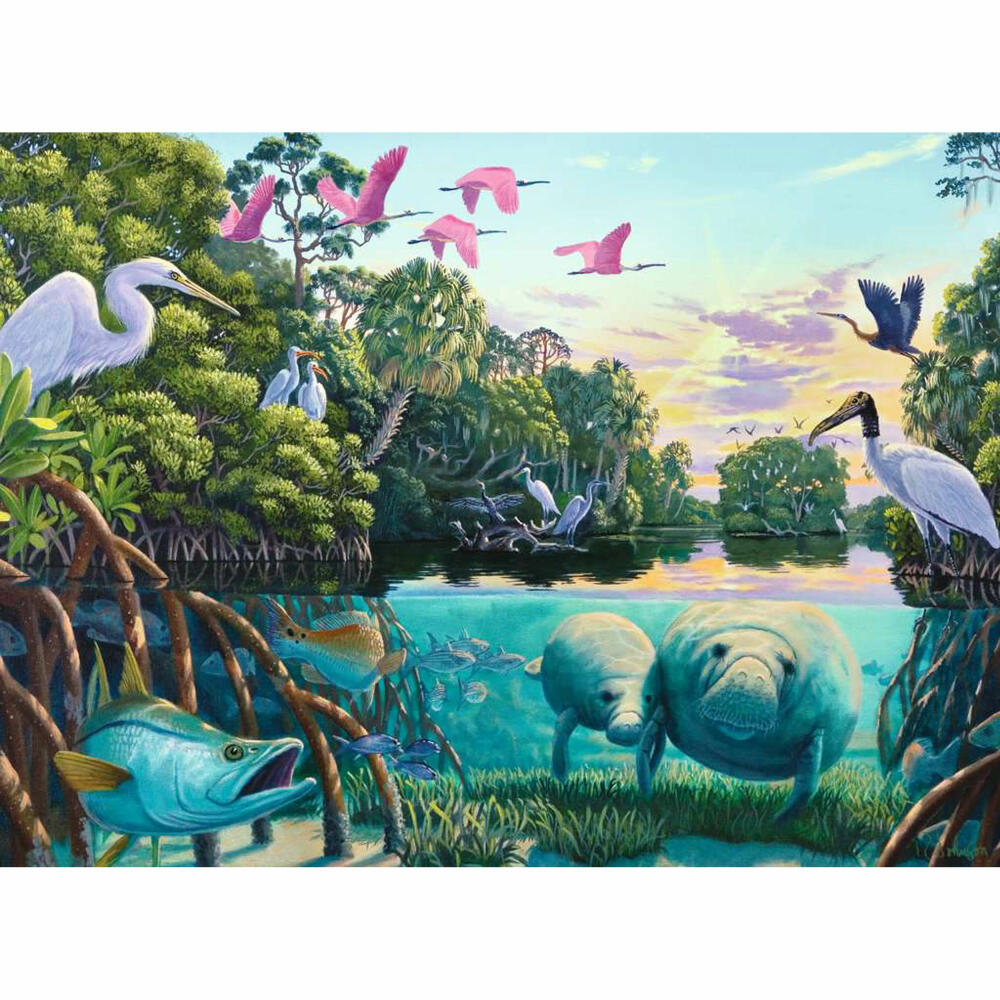 Ravensburger Puzzle Manatee Moments, Erwachsenenpuzzle, 500 Teile, 12000044
