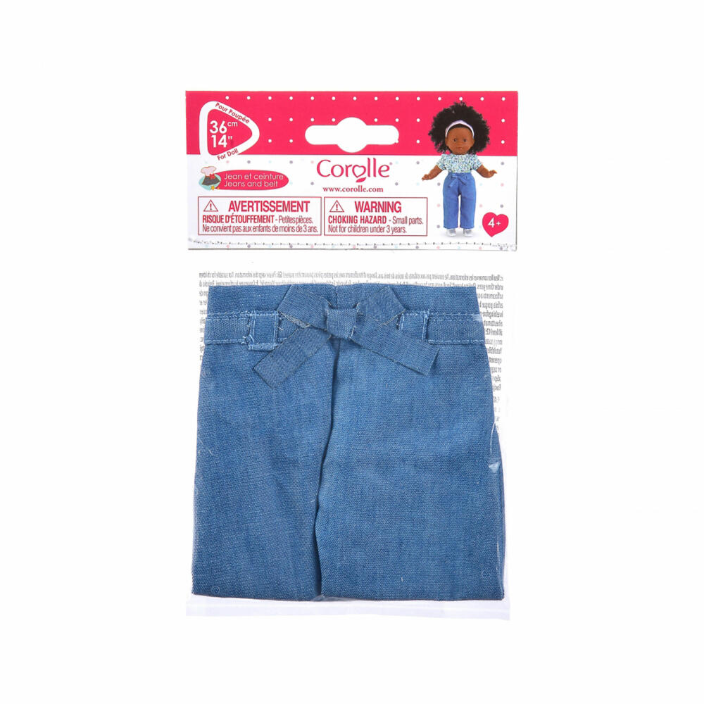 Corolle MC Jeans and Belt, Doll Clothes, Pants, Doll, for 36cm Ma Corolle Dressing Dolls, 9000212170