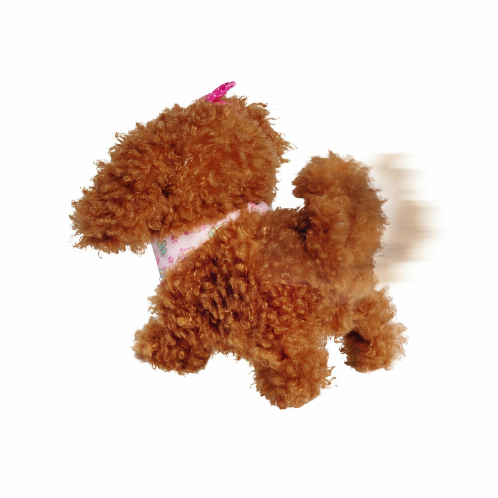 Simba ChiChi Love Tea Cup Poodle Puppy, electronic cuddly toy, plush dog, dog with function, toy, 105890015