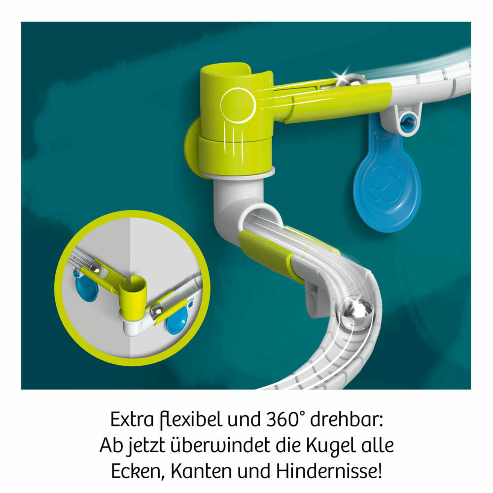 KOSMOS Gecko Run Flex Corner Extension, Addition, Marble Run, Accessories, from 8 years, 621292