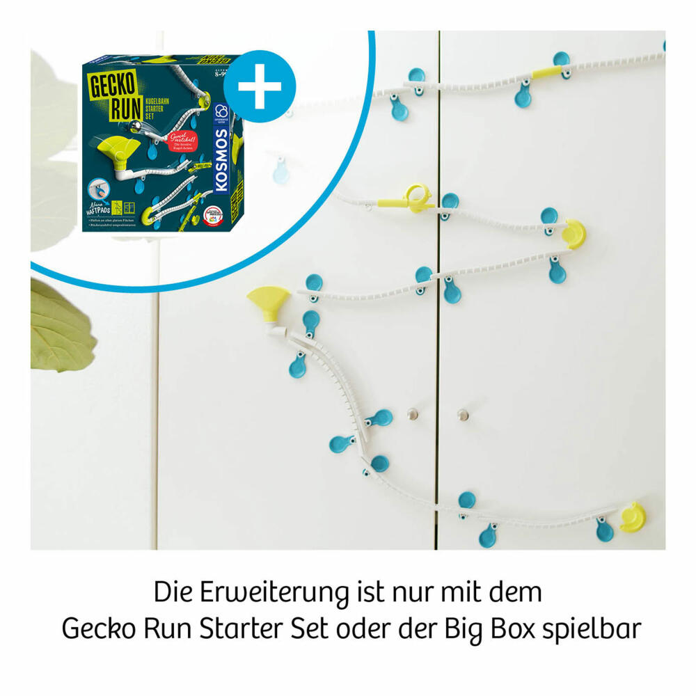 KOSMOS Gecko Run Wheels extension, addition, marble run, accessories, from 8 years, 621315
