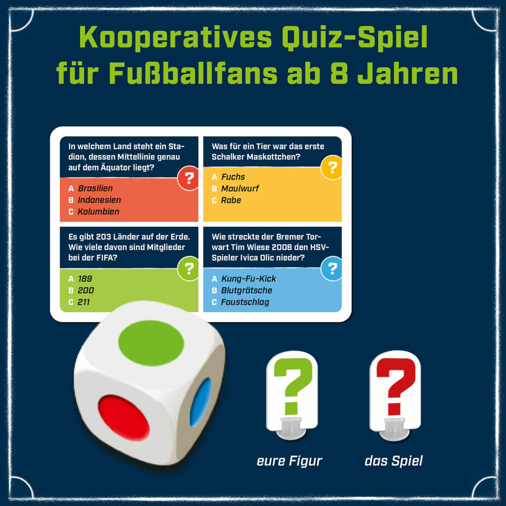 KOSMOS Kicker Kids Football Quiz Game, Quiz Game, Knowledge Game, from 8 years, 684327