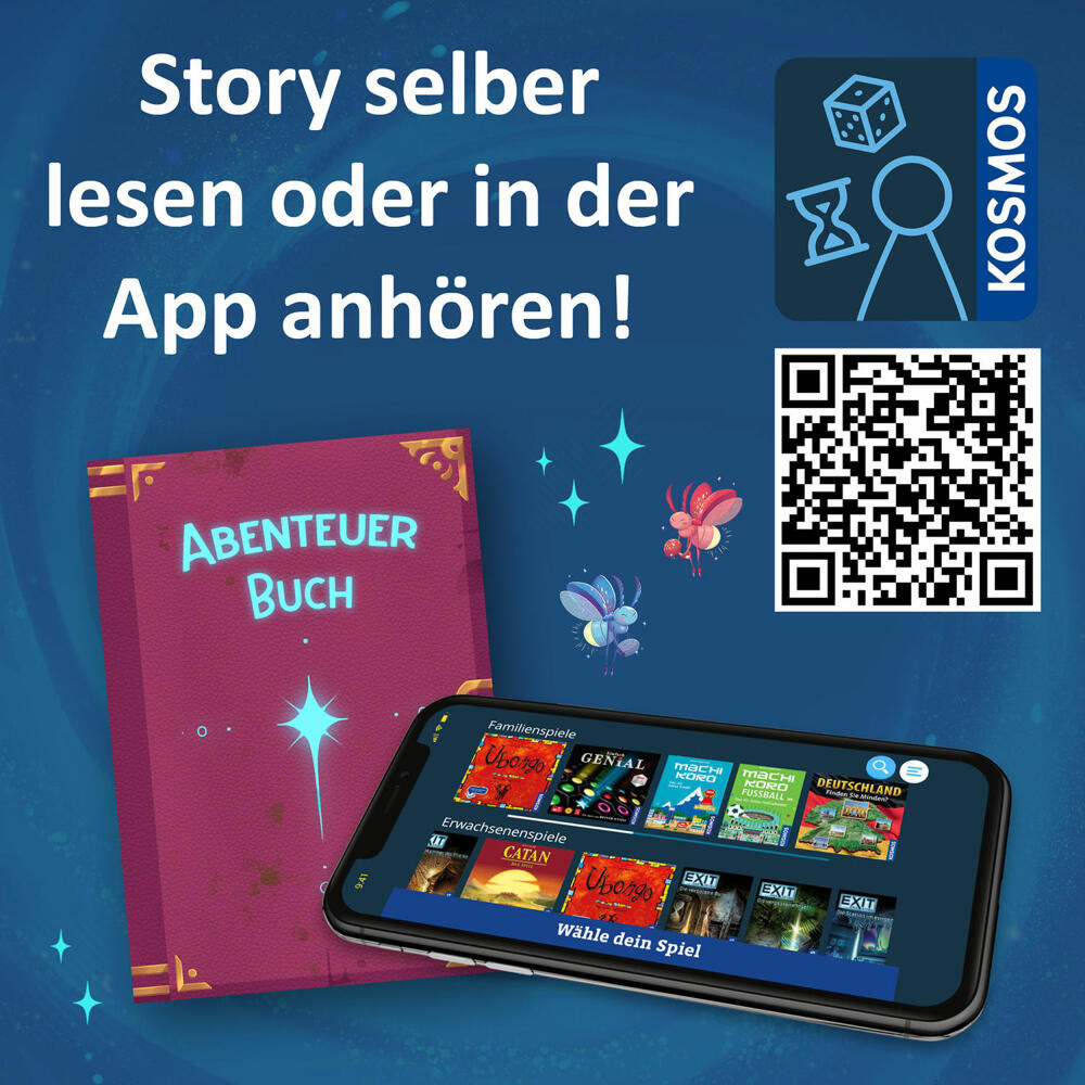 KOSMOS Adventure Puzzle The Light in the Magic Forest, Interactive Adventure Game, Puzzle Game, Children, Ages 8 and Up, 683597