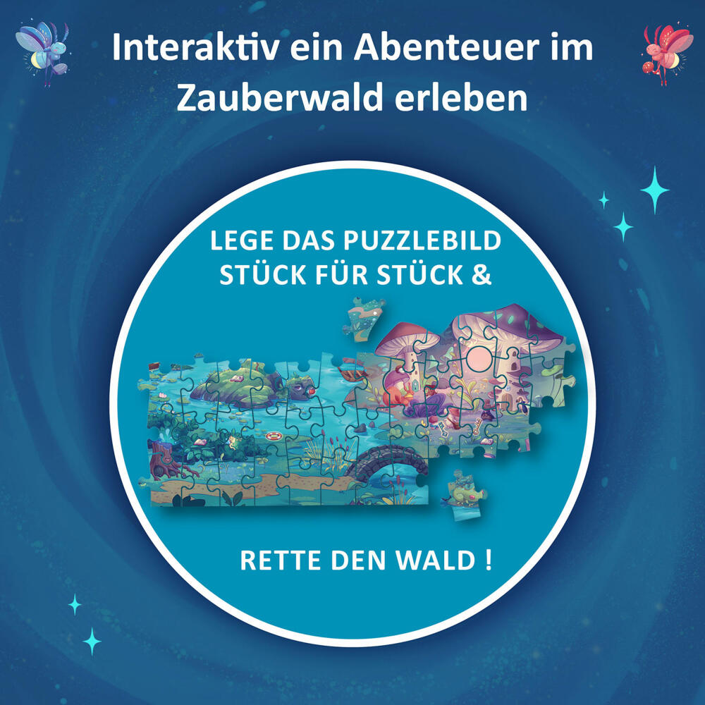 KOSMOS Adventure Puzzle The Light in the Magic Forest, Interactive Adventure Game, Puzzle Game, Children, Ages 8 and Up, 683597
