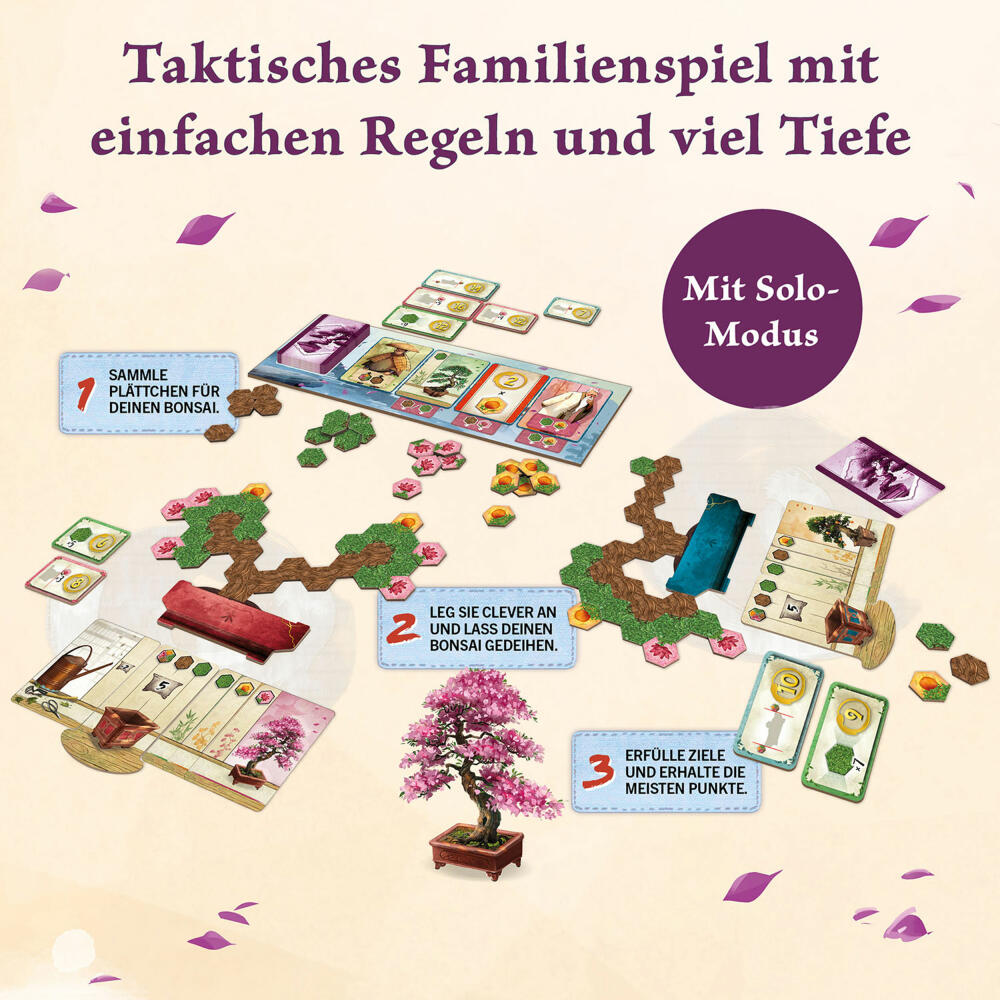 KOSMOS Bonsai, Legespiel, Familienspiel, Gesellschaftsspiel, ab 10 Jahren, 684259