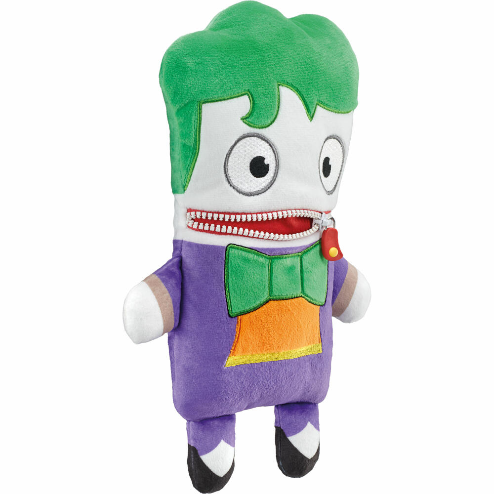 Schmidt Spiele Worry Eater DC Super Hero Joker, Plush Toy, Cuddly Toy, Stuffed Toy, 31 cm, 42554