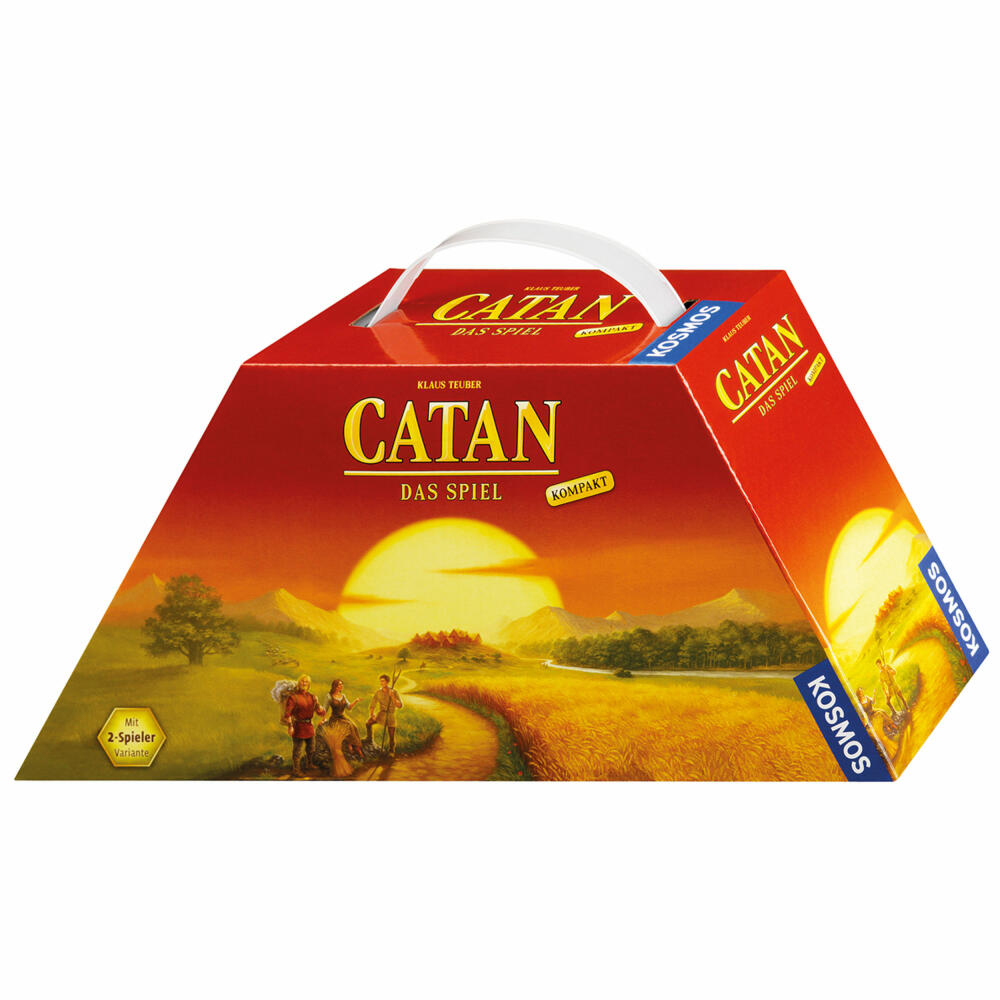 KOSMOS Catan - Das Spiel - Kompakt, Strategiespiel, Strategie und Abenteuer, Spiel für unterwegs, ab 10 Jahren, 693138