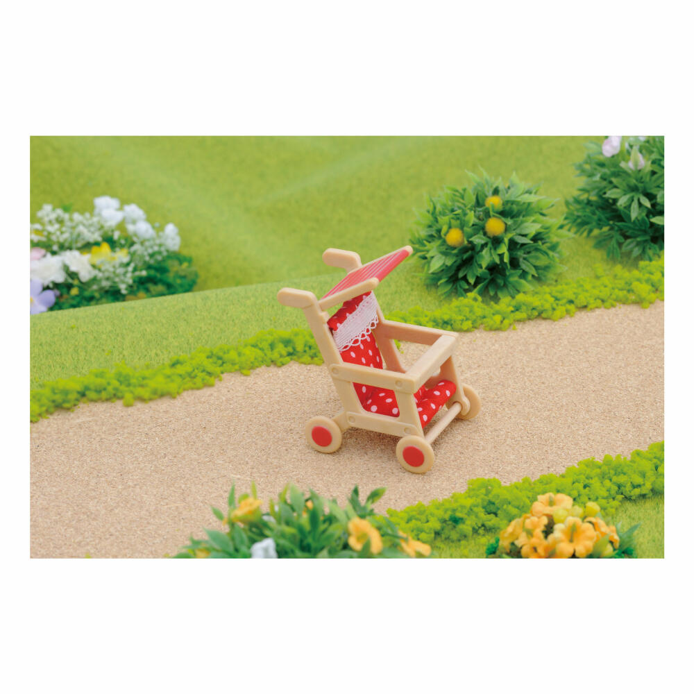 Sylvanian Families Stroller, Baby Carriage, Wagon, Buggy, Stroller, Furniture, Accessories, 4460