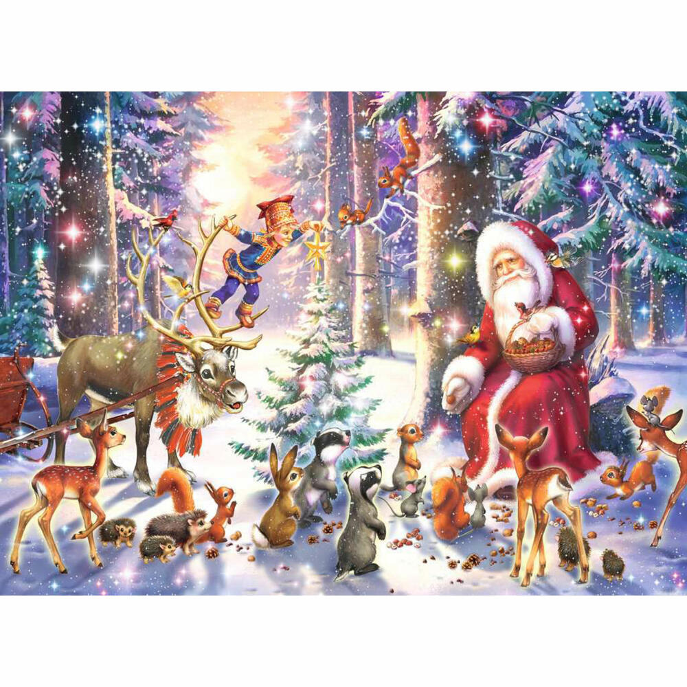 Ravensburger children's puzzle Forest Christmas, puzzle with XXL pieces, 100 XXL pieces, 12937