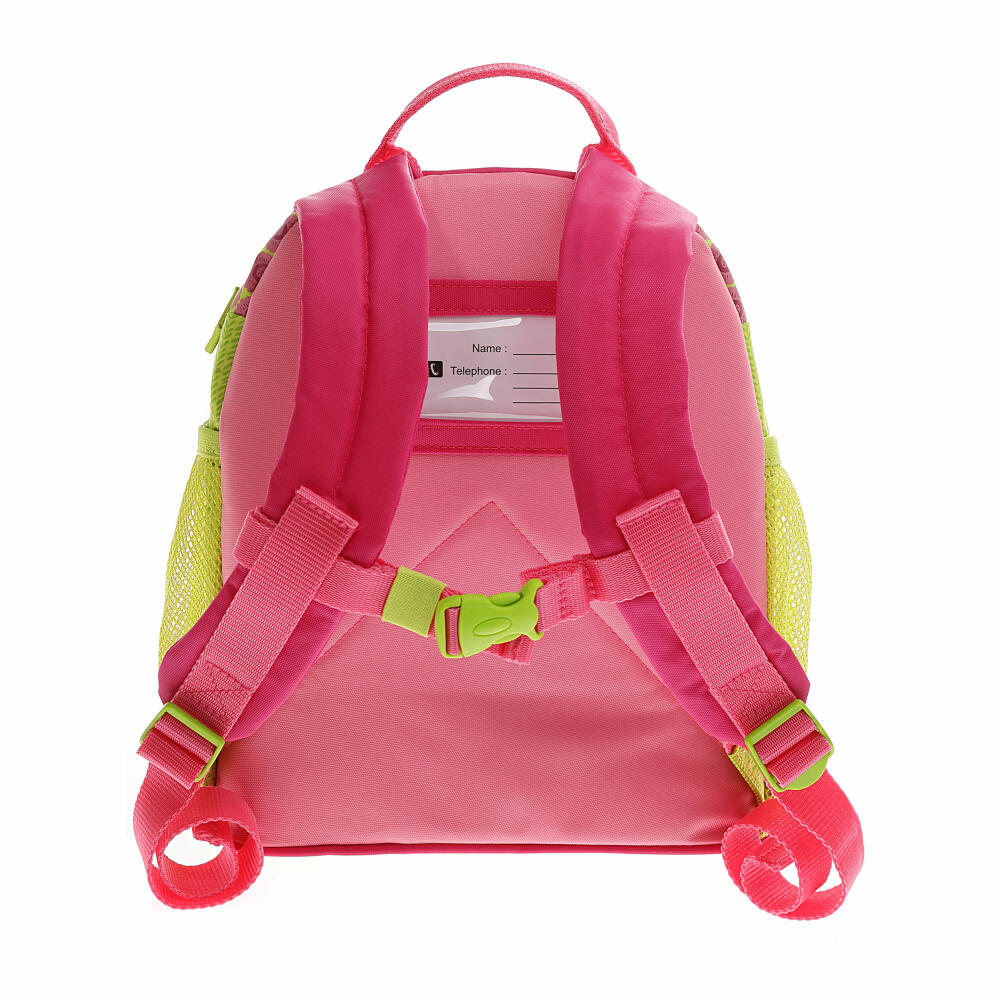 sigikid Rucksack Groß Fee Florentine, Kinderrucksack, Mädchenrucksack, Kinder Tasche, Mädchen, Nylon, Grün / Pink, 2.9 L, 24452
