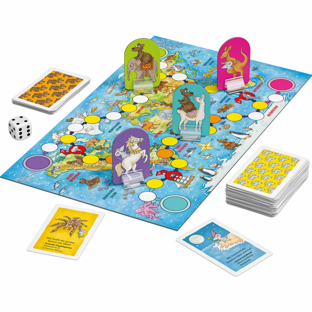 Schmidt Spiele Bring-Mich-Mit Games Mouse Smart & Bear Strong Our Earth, Quiz, Knowledge Game, from 6 years, 51453