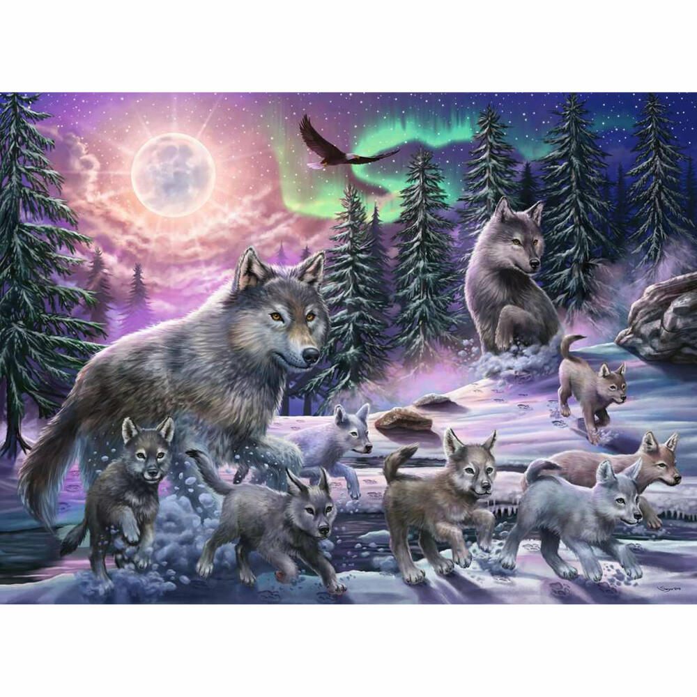Ravensburger children's puzzle Northern Wolves, puzzle with XXL pieces, 150 XXL pieces, 12908