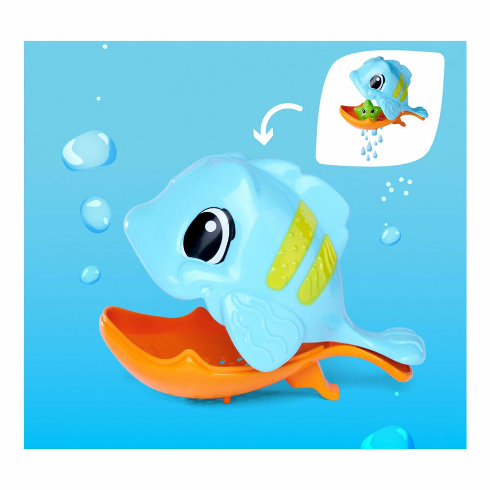 Simba ABC Hungriger Fisch, Wasserspielzeug, Badewannenspielzeug, Badewanne Spielzeug, 104010070