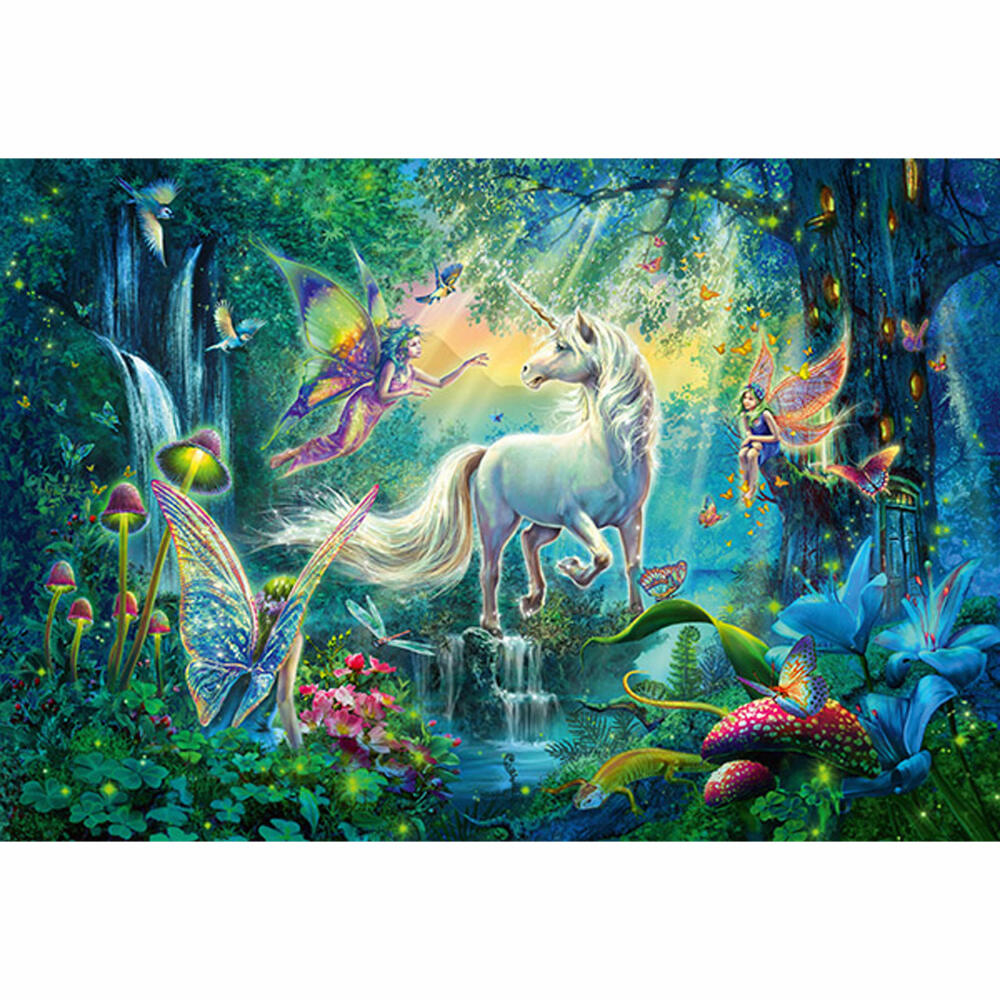 Schmidt Spiele In the Land of Mythical Creatures, 100 pieces, children's puzzle, children's puzzle, plug-in puzzle, puzzle motif, 56254