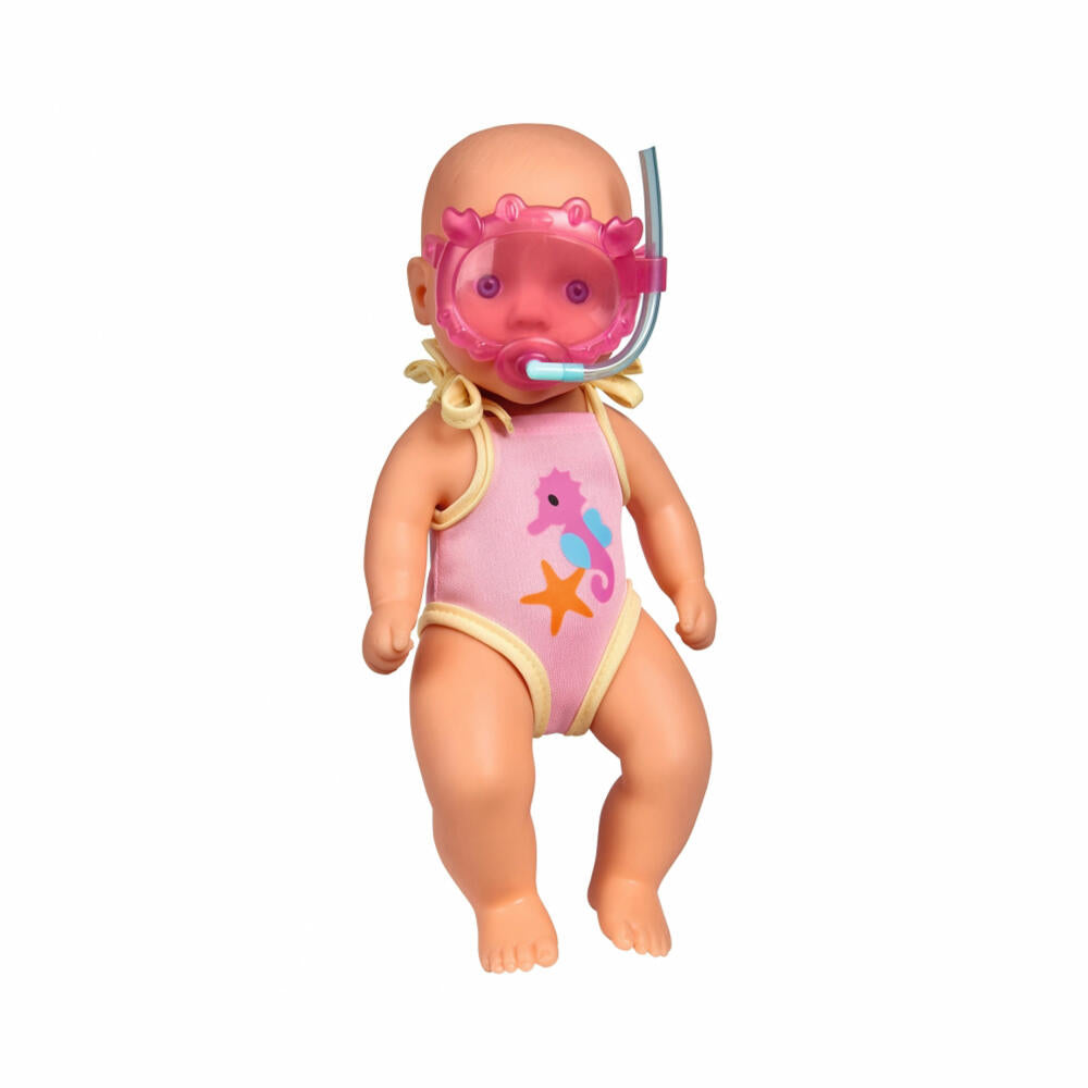 Simba New Born Baby Bath Doll, Doll, Baby Doll, Waterproof Body, 105030172