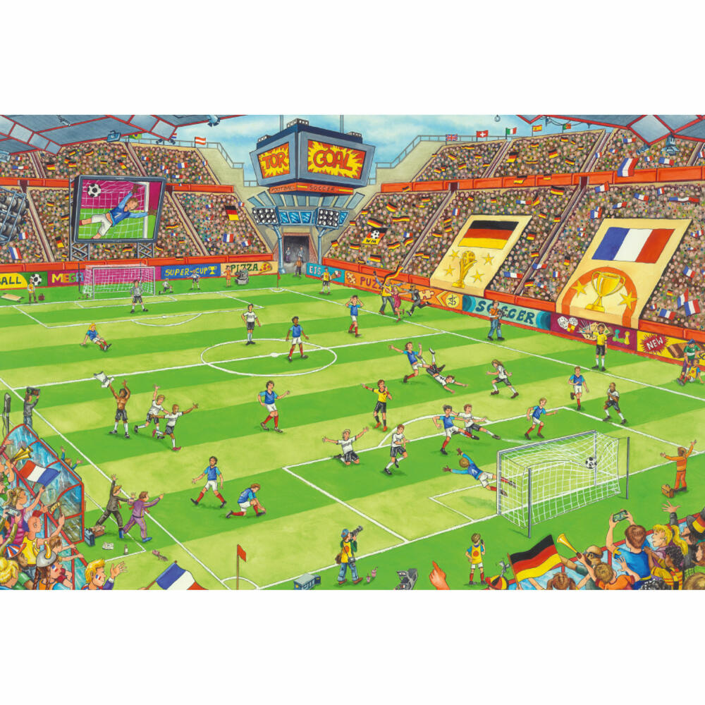 Schmidt Spiele Puzzle Finale in the Football Stadium, Children's Puzzle, Standard, Children's Puzzle, 150 Pieces, 56358