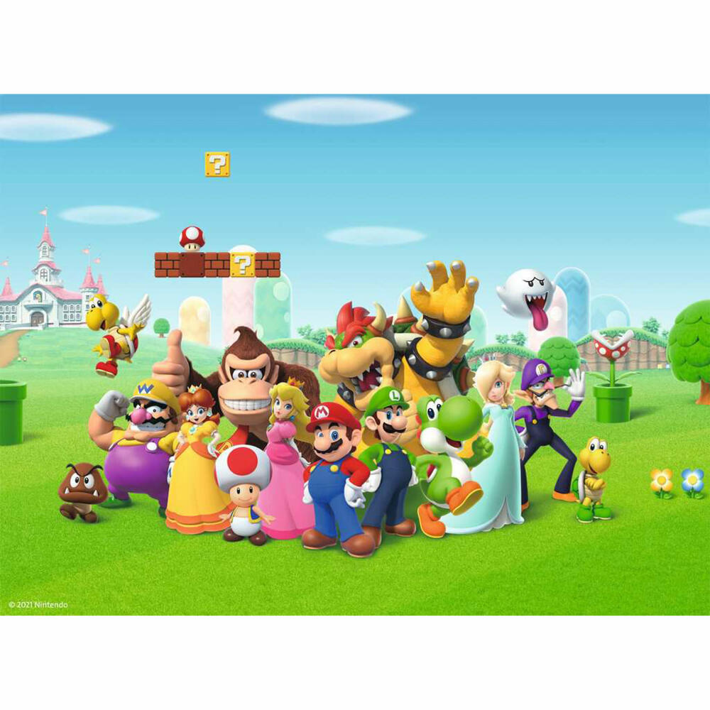Ravensburger children's puzzle Super Mario Adventure, puzzle with XXL pieces, 200 XXL pieces, 12993
