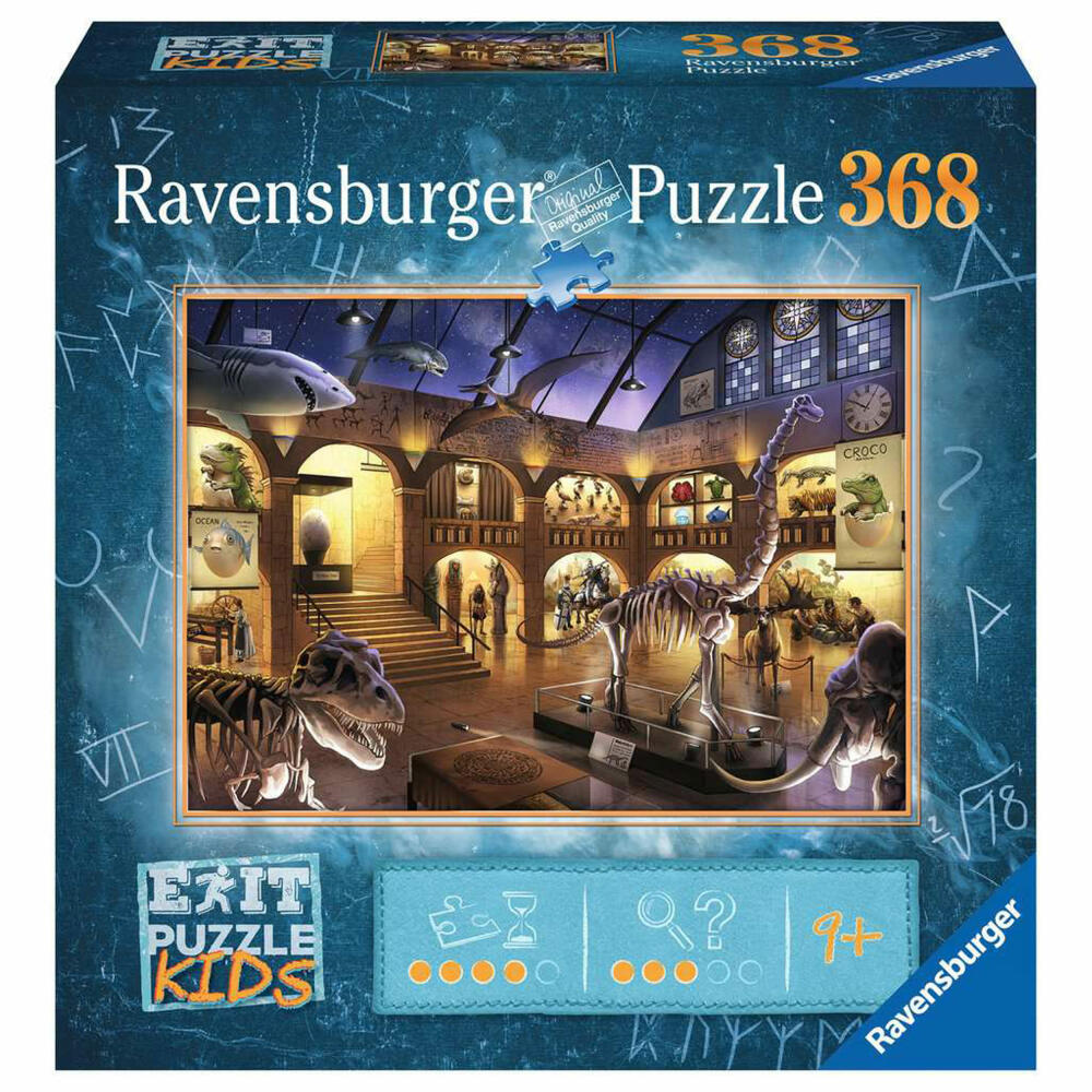 Ravensburger Kinderpuzzle EXIT Kids Im Naturkundemuseum, Puzzle, 368 Teile, 12925