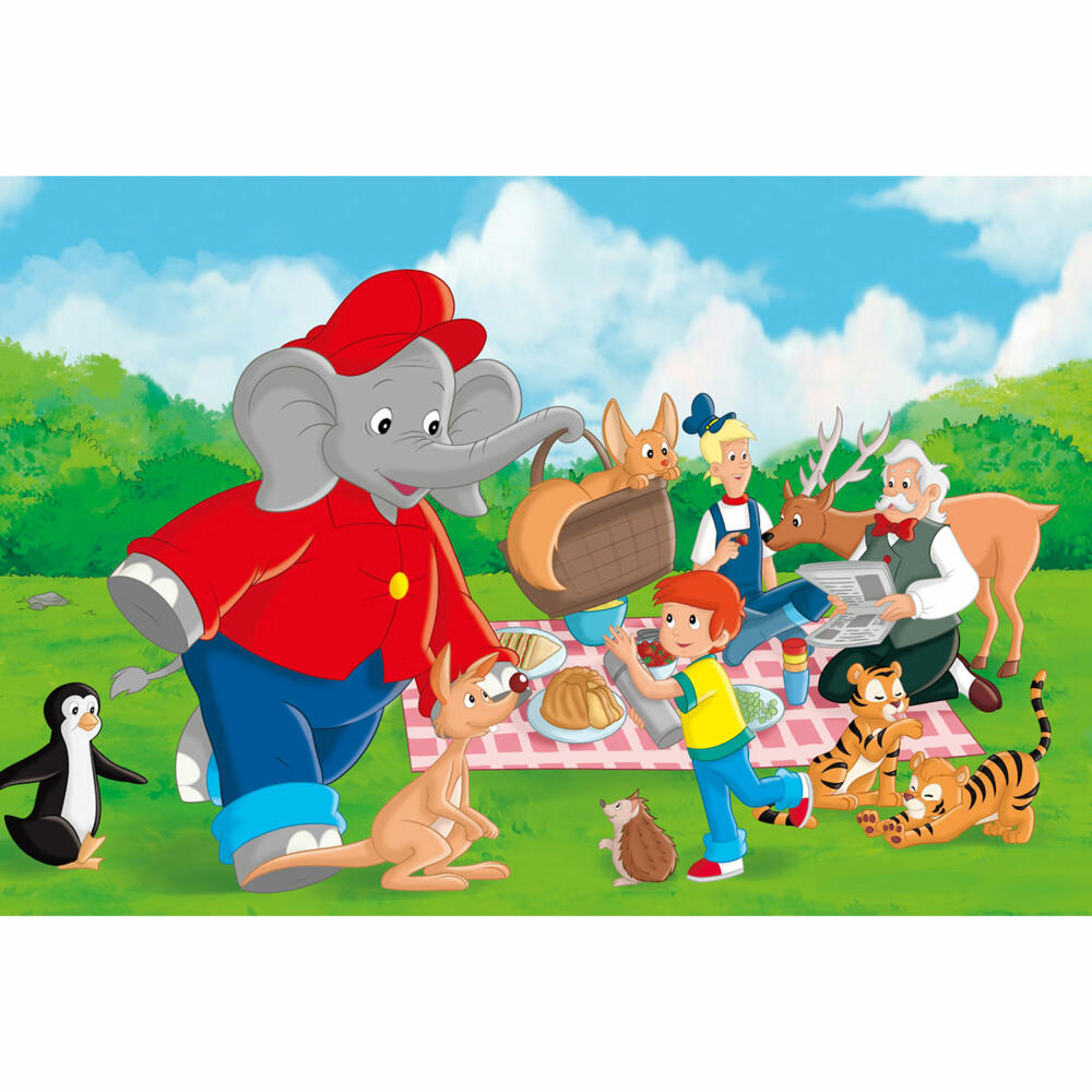 Schmidt Spiele Bejamin Blümchen Im Zoo, Kinderpuzzle, Kinder Puzzle, Kinderpuzzles, 3 x 24 Teile, 56400