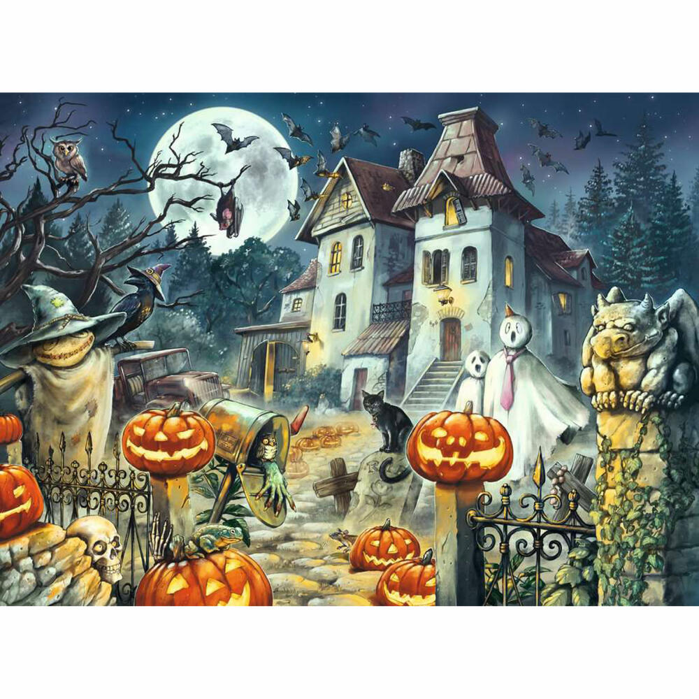 Ravensburger children's puzzle The Halloween House, puzzle with XXL pieces, 300 XXL pieces, 13264