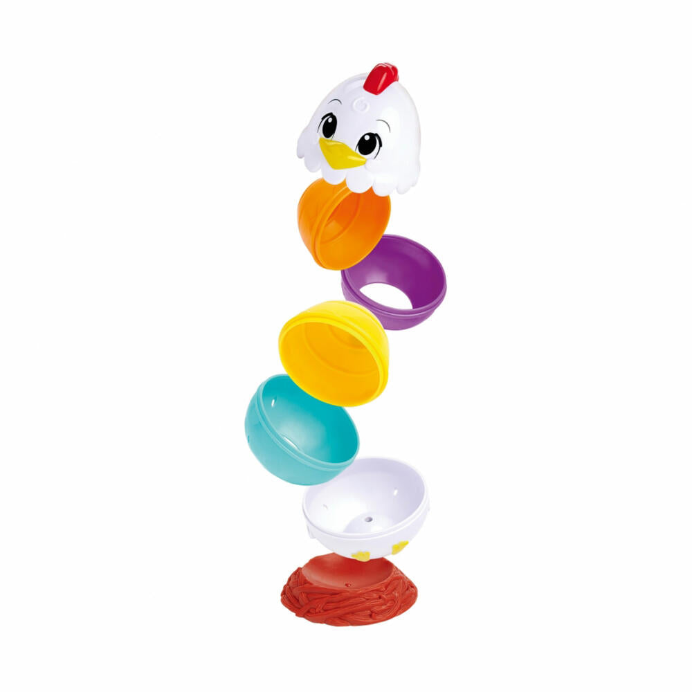 Simba ABC Stapelhühnchen, Stapelspiel, Stapelspielzeug, Spiel, ab 12 Monaten, 104010184