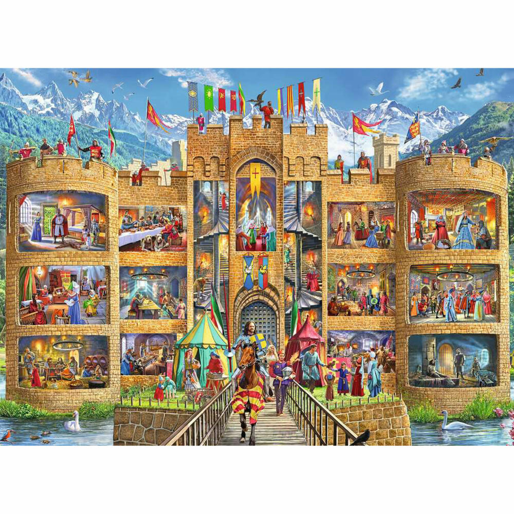 Ravensburger Kinderpuzzle Blick in die Ritterburg, Puzzle mit XXL-Teilen, 150 XXL Teile, 12919