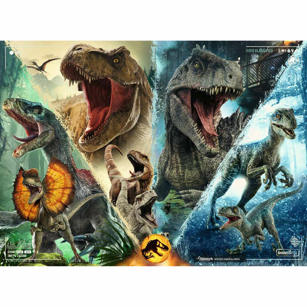 Ravensburger Kinderpuzzle Dinosaurierarten, Puzzle mit XXL-Teilen, 100 XXL Teile, 13341