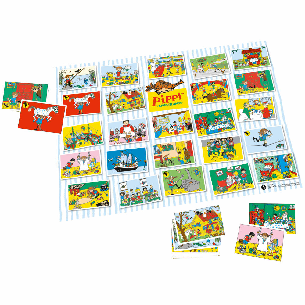 Schmidt Spiele Pippi Langstrumpf Die lustige Sachensuche, Kinderspiel, Reaktionsspiel, Reisespiel, ab 4 Jahre, 51448