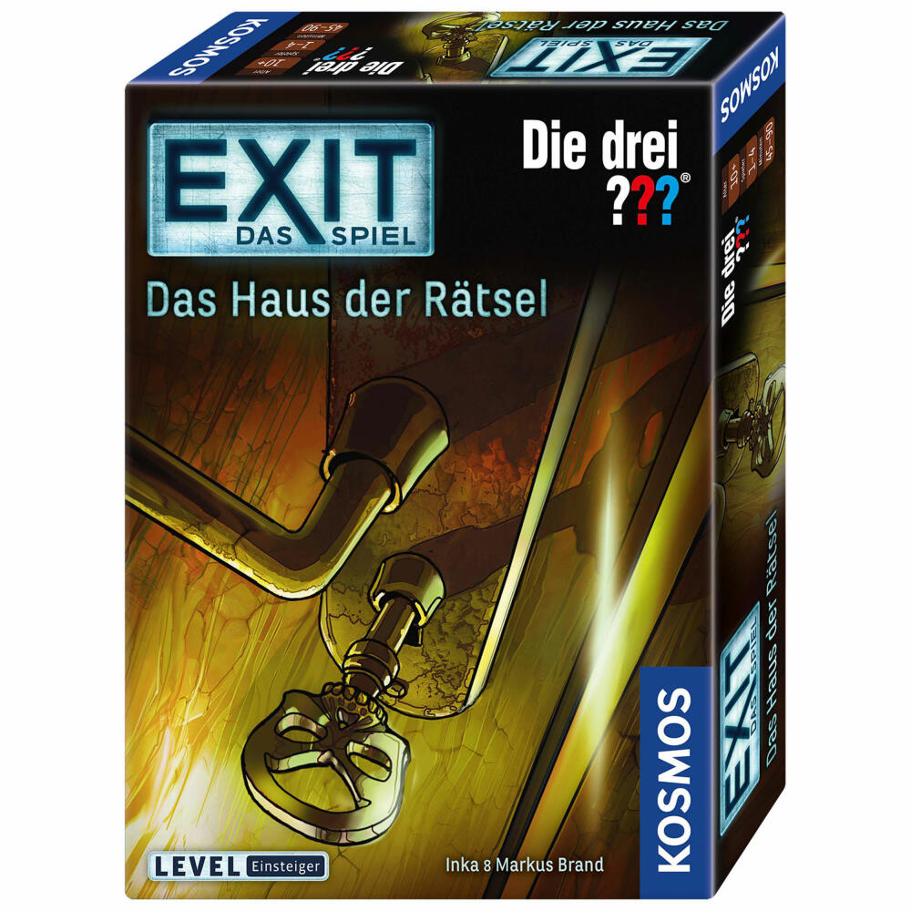 KOSMOS Exit - Das Spiel - Die drei ??? - Das Haus der Rätsel, Escape-Spiel, Spiel, Level Einsteiger, ab 10 Jahren, 694043