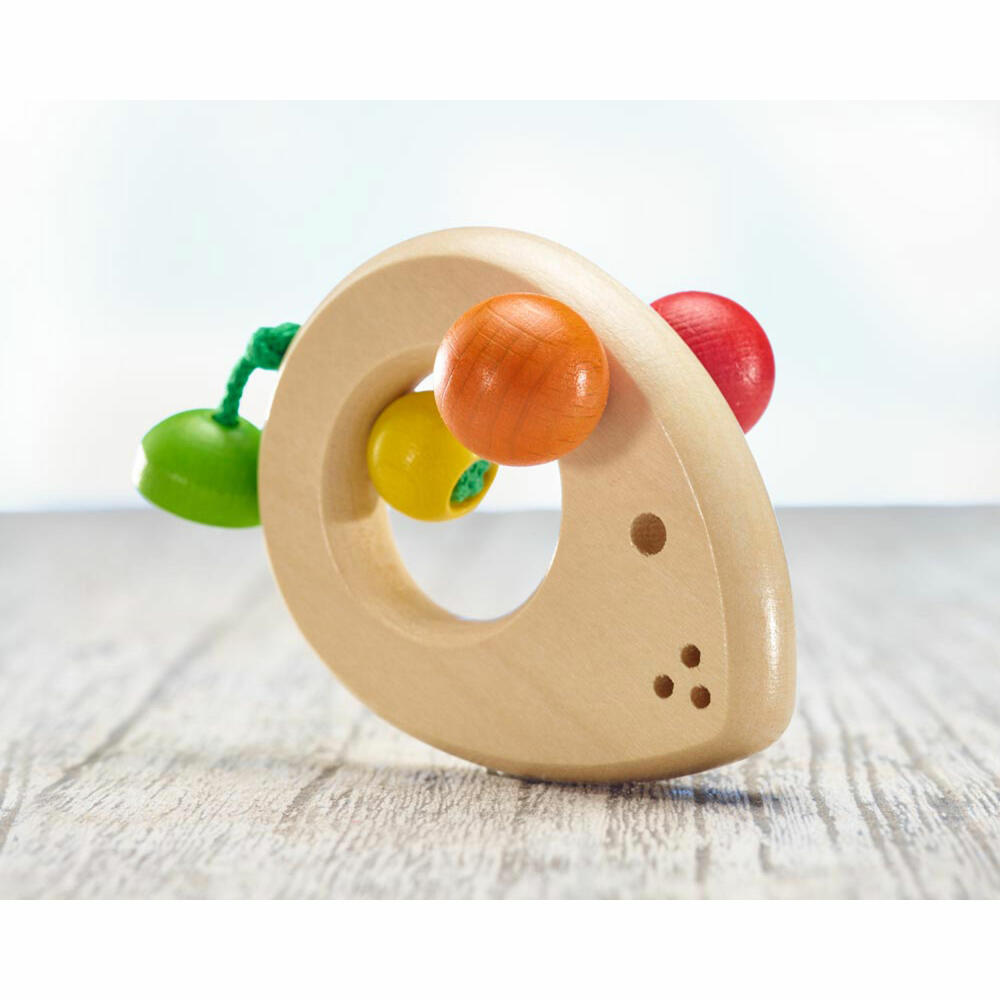 Selecta Spielzeug Topino Mouse Grasping Toy, Grasping Toy, Baby Game, Baby Toy, Wood, 8 cm, 61030