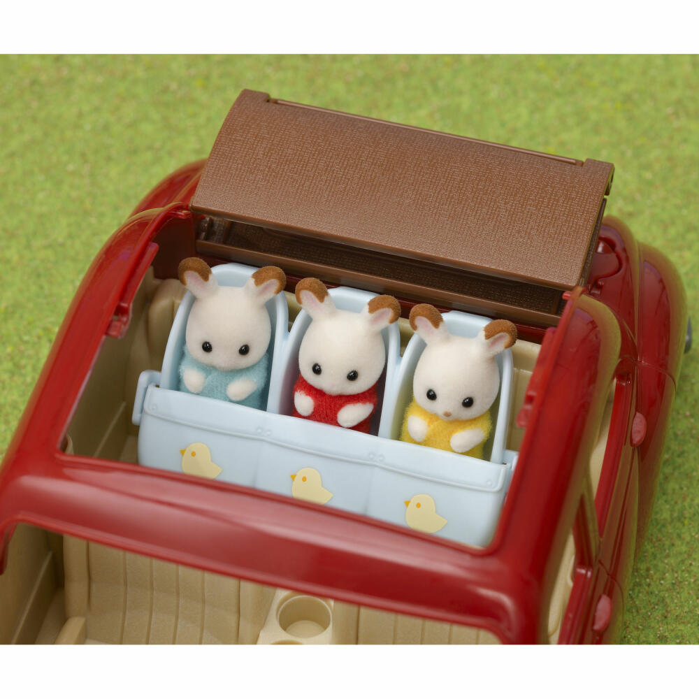 Sylvanian Families Triplets Stroller, Children's Cart, Buggy, Furniture, Accessories, 5533