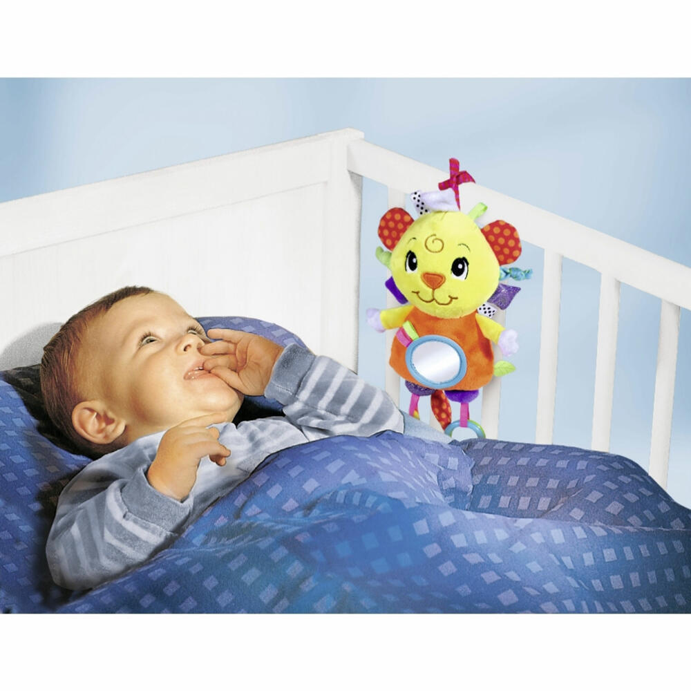 Simba ABC Colorful Fun Lion, Grasping Toy, Rattle, Plush Toy, Baby Toy, 104010035