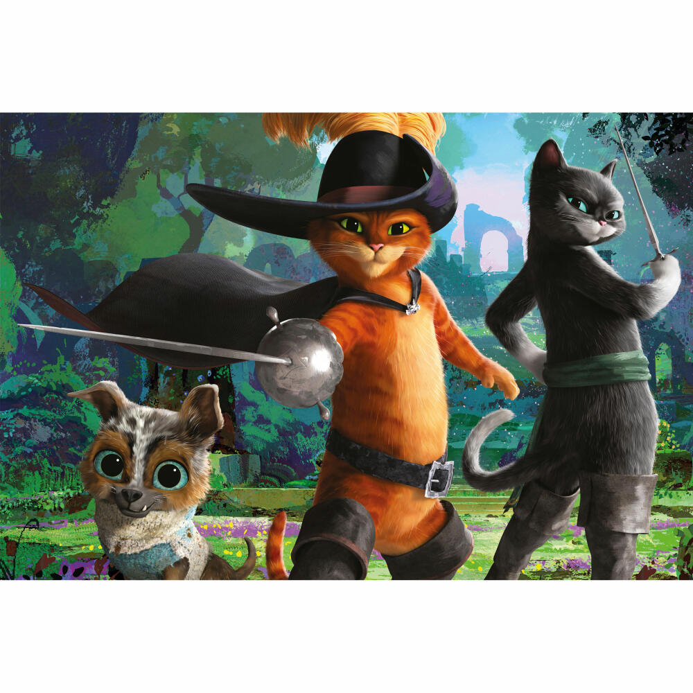 Schmidt Spiele Puss in Boots Ready for Battle, Children's Puzzle, Children's Puzzle, Children's Puzzles, 200 Pieces, 56444