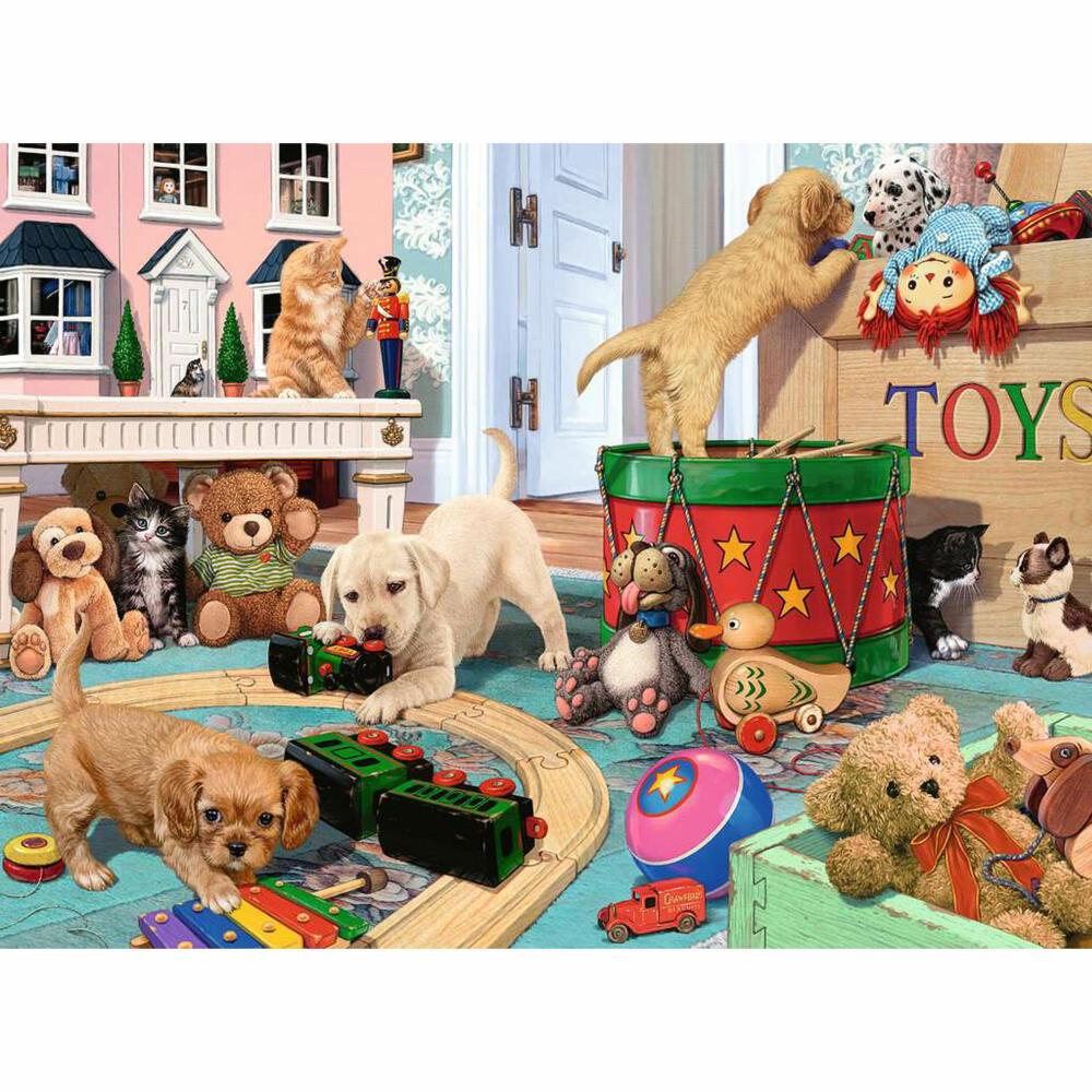 Ravensburger Playful Puppies, 150 pieces XXL, children's puzzle, children's puzzle, from 7 years, 12000865