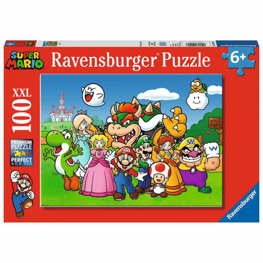Ravensburger Kinderpuzzle Super Mario Fun, Puzzle mit XXL-Teilen, 100 XXL Teile, 12992