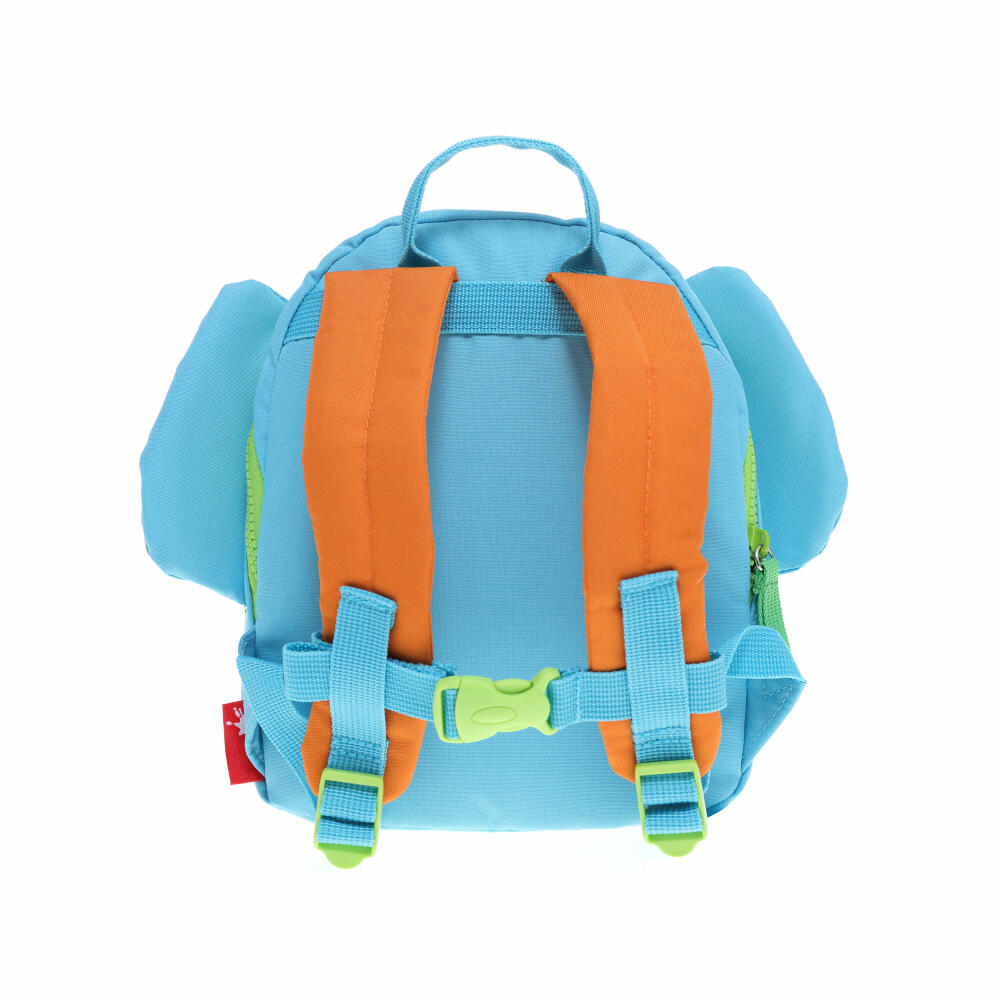 sigikid Rucksack Elefant Klein, Kinderrucksack, Kindergarten, Kinder, Blau, 24621