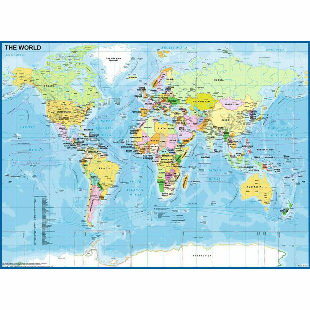 Ravensburger Kinderpuzzle Die Welt, Puzzle mit XXL-Teilen, 200 XXL Teile, 12890