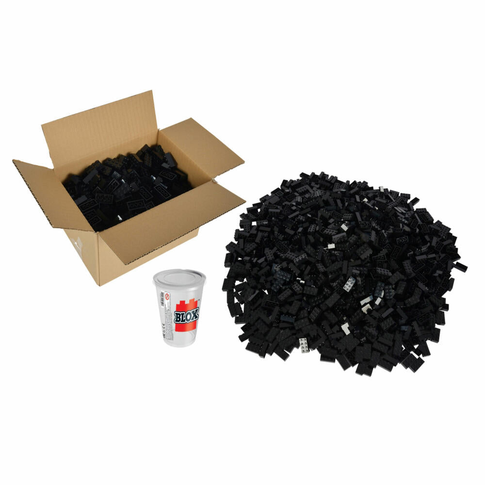 Simba Blox 500 Black 8-Piece Bricks Loose, Building Blocks, Children's Toys, 500 Pieces, Black, 104118935