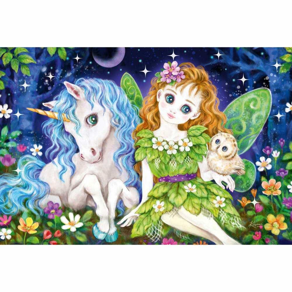 Schmidt Spiele Prinzessin Fee & Meerjungfrau, Kinderpuzzle, Kinder Puzzle, Kinderpuzzles, 3 x 48 Teile, 56376