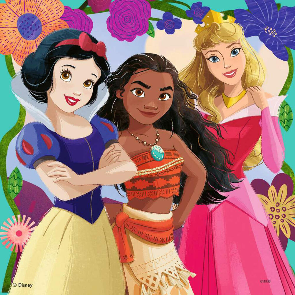 Ravensburger Disney Princess Girl Power!, 3 x 49 Teile, Kinderpuzzle, Kinder Puzzle, ab 5 Jahren, 12001068