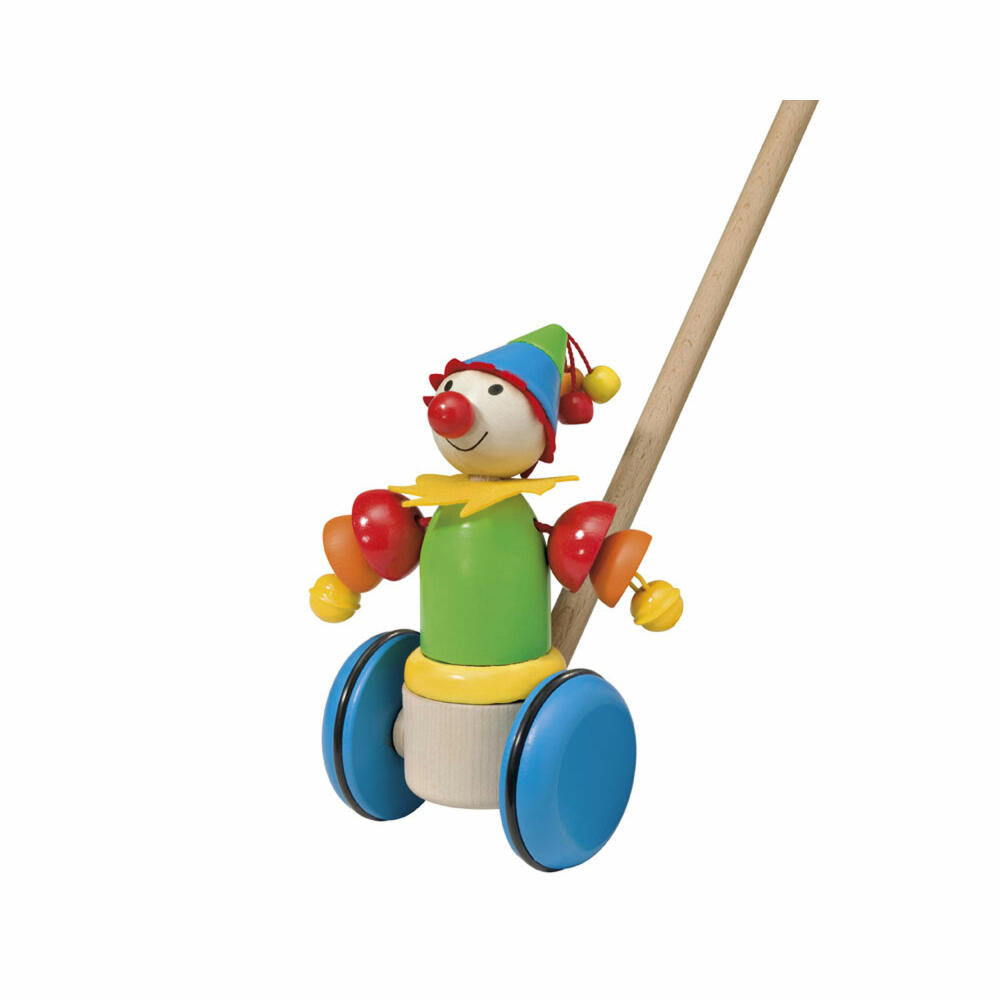 Selecta Toys Smillo Push-along Figure, Push-along Figure, Toddler Game, Toddler Toy, Wood, 17 cm, 62034