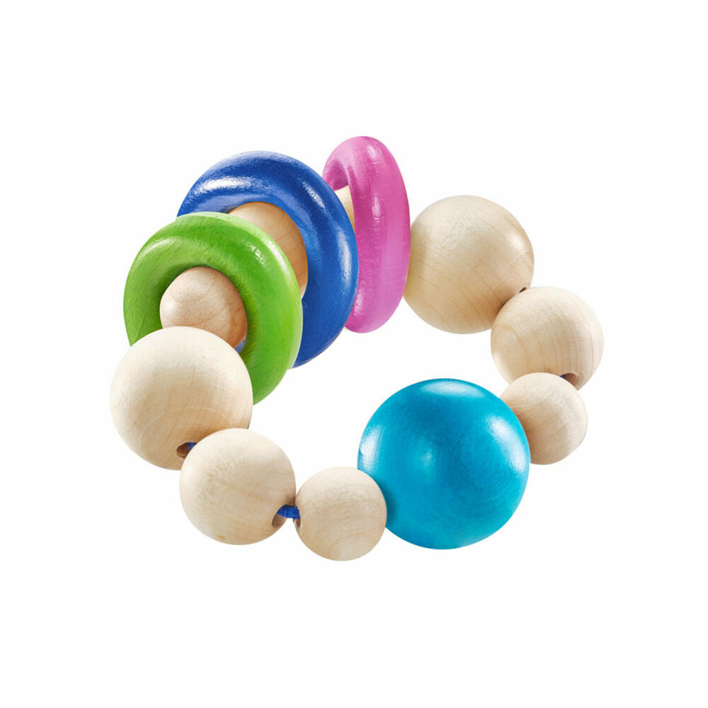 Selecta Ringellino, rattling grasping toy, grasping ring, grasping toy, wooden toy, 8.5 cm, 61070