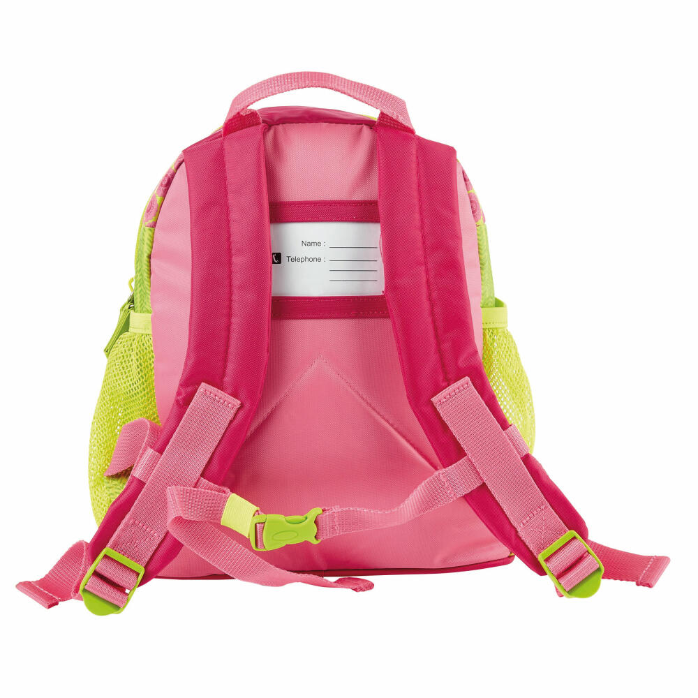 sigikid Rucksack Groß Fee Florentine, Kinderrucksack, Mädchenrucksack, Kinder Tasche, Mädchen, Nylon, Grün / Pink, 2.9 L, 24452