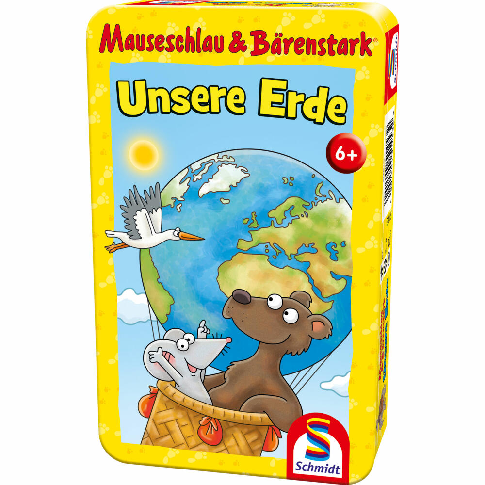 Schmidt Spiele Bring-Mich-Mit Games Mouse Smart & Bear Strong Our Earth, Quiz, Knowledge Game, from 6 years, 51453