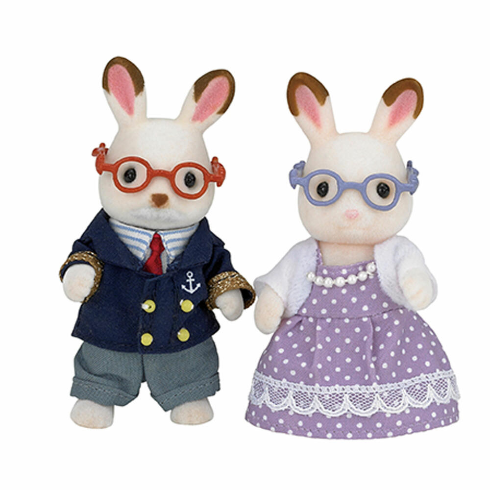 Sylvanian Families Schokoladenhasen Großeltern, Spielfiguren, Figuren, Spielzeug, Kinder, 5190