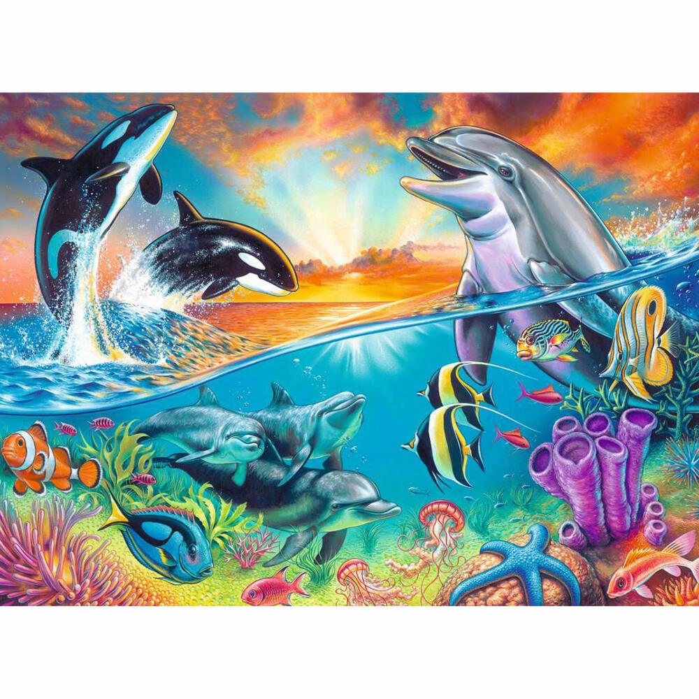 Ravensburger children's puzzle Ocean Dwellers, puzzle with XXL pieces, 200 XXL pieces, 12900
