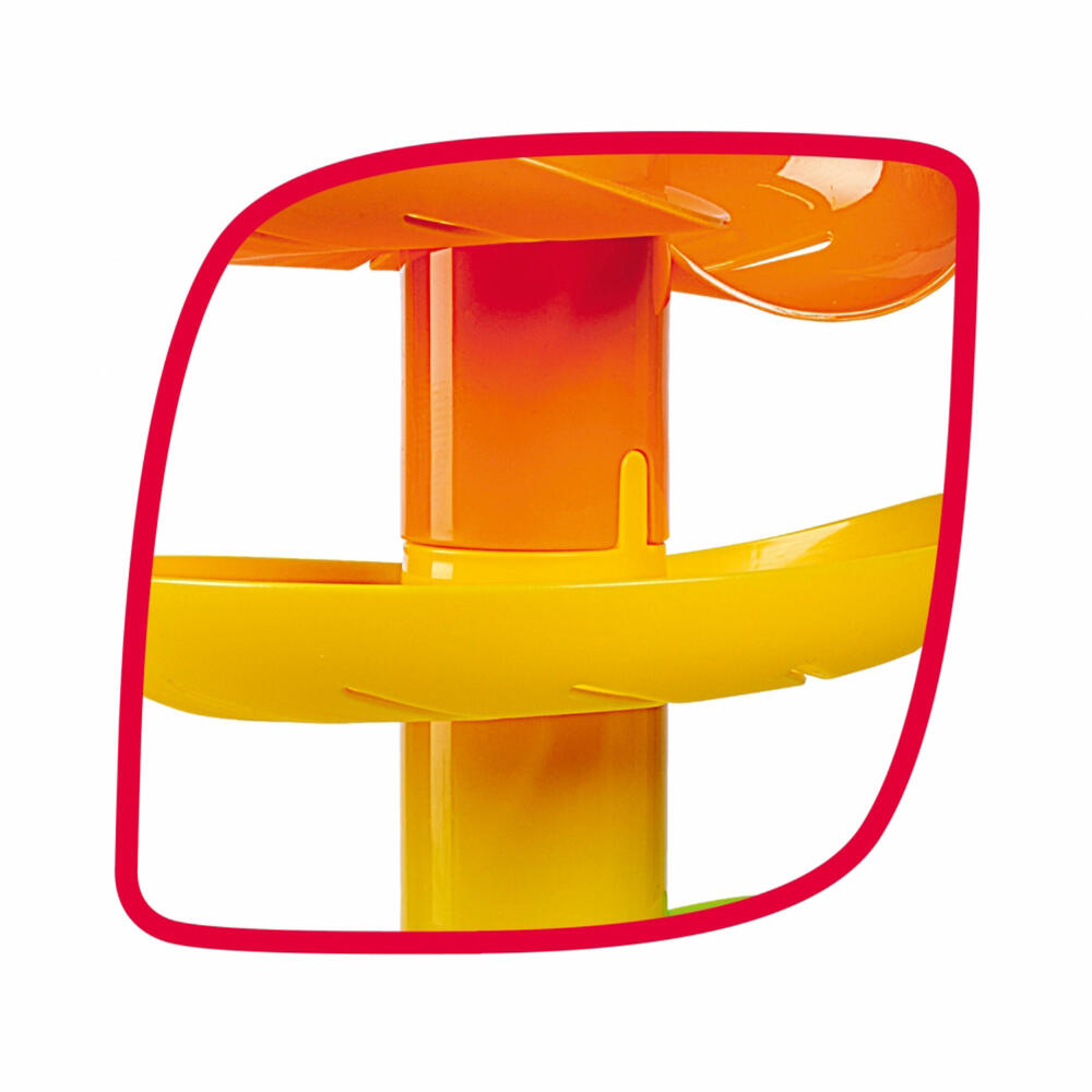 Simba ABC Regenbogen Kugelturm, Kugelbahn, Kullterturm, Spielzeug, ab 12 Monaten, 104010053